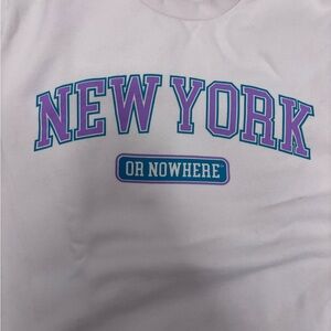 New York or Nowhere Cream Sweatshirt XS